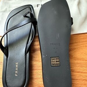 New with dust bag frame sandals